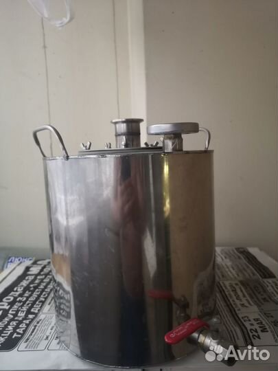 Перегонный cube 12литров, кламп 1,5