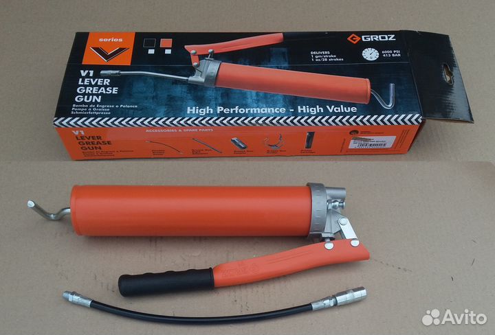 Шприц для смазки. Groz - Германия (оригинал)