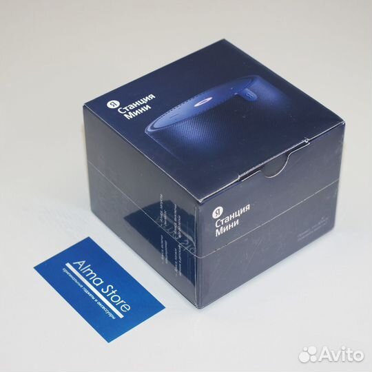 Умная Колонка Яндекс.Станция Мини Синяя без часов