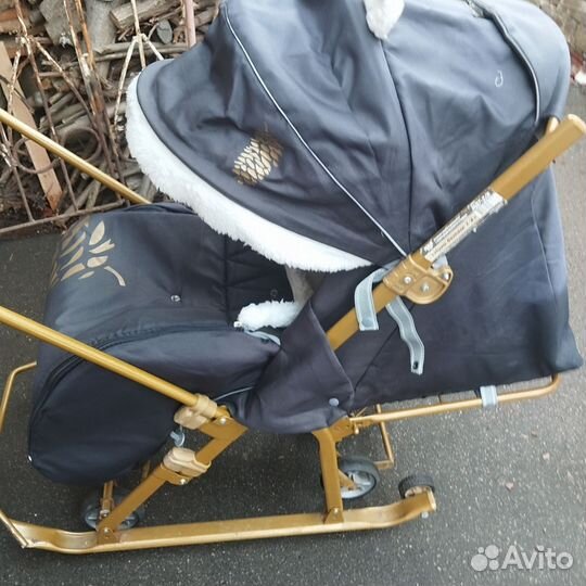 Детские санки коляска бу
