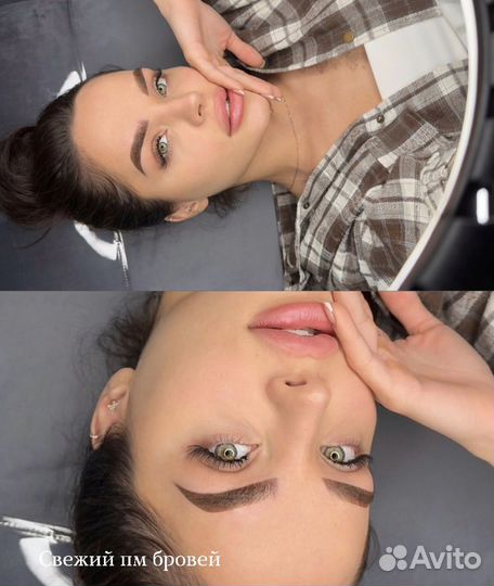 Перманентный макияж бровей
