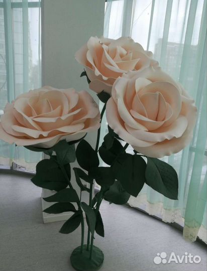 Ростовые цветы из фоамирана