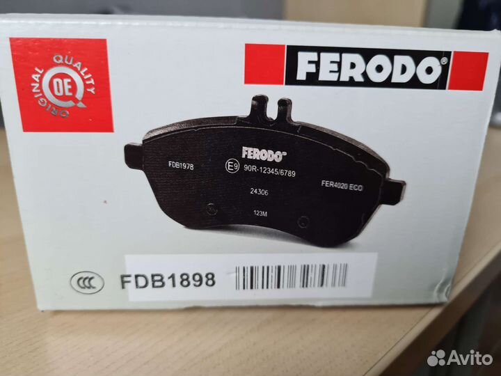 Тормозные колодки Ferodo fdb1898 для Ford/Volvo