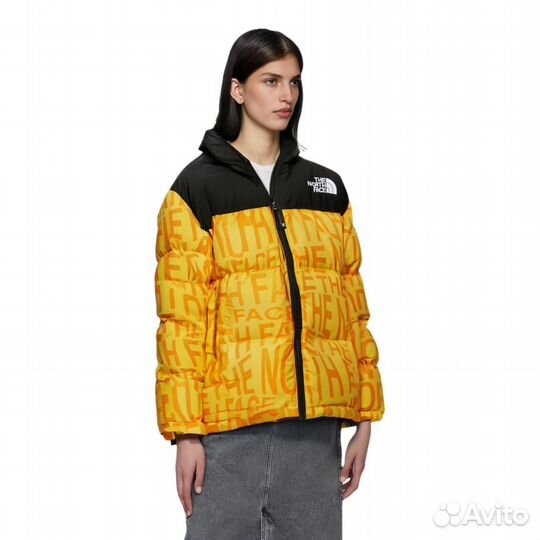 THE north face Down Jacket Unisex Yellow (S)(37)