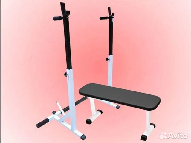 Скамья горизонтальная и стойка без страховки