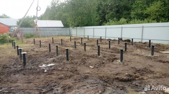 Винтовые сваи под ключ. Свайно винтовой фундамент