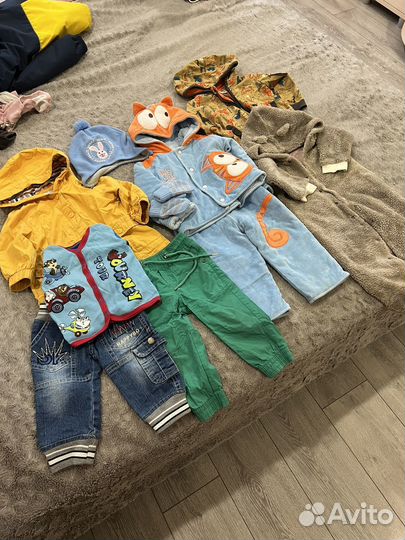 Вещи пакетом на мальчика 74 80 86