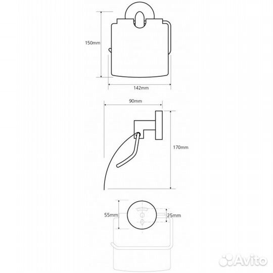 Bemeta 104212012 Держатель туалетной бу