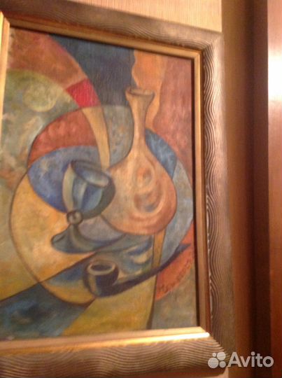 Картина Чемберс трубка авангард табак масло живопи