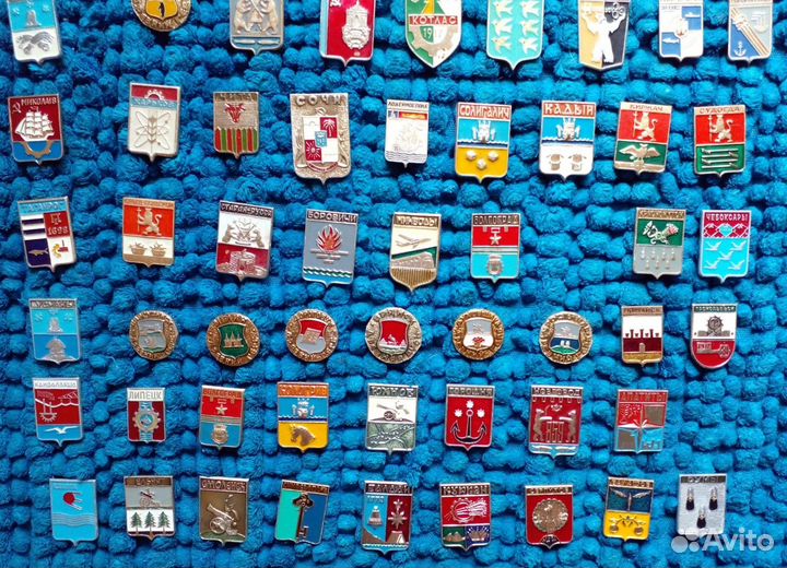 Значки гербы городов (