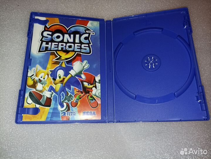 Коробка+мануал+обложка Sonic heroes ps2