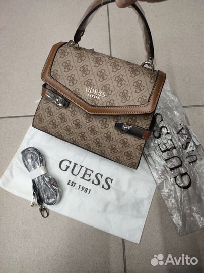 Сумка женская Guess Новая, бежевая