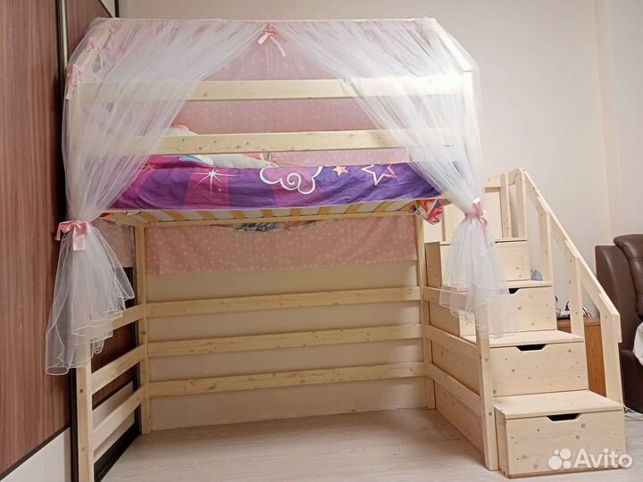 Детская кровать чердак