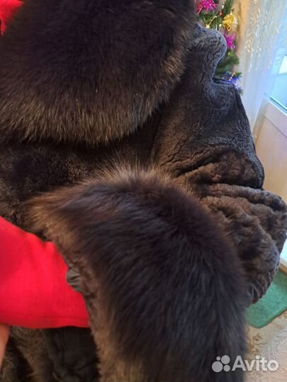 Шуба мутоновая с песцом 50-54