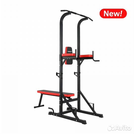 Турник-пресс-брусья со скамьей unix Fit power towe