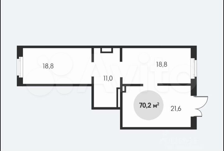 Свободного назначения, 70 м²