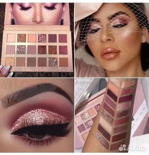 Палетка теней huda beauty
