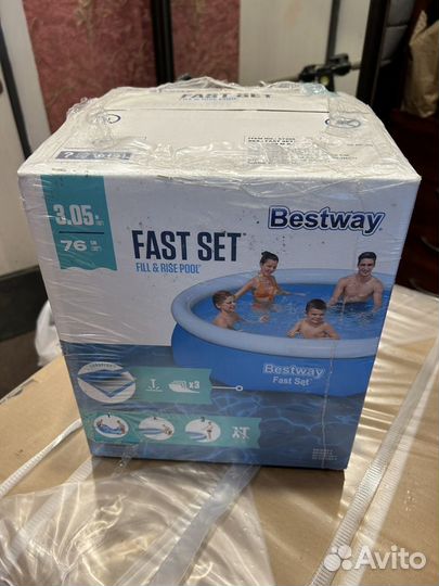 Надувной бассейн bestway fast set