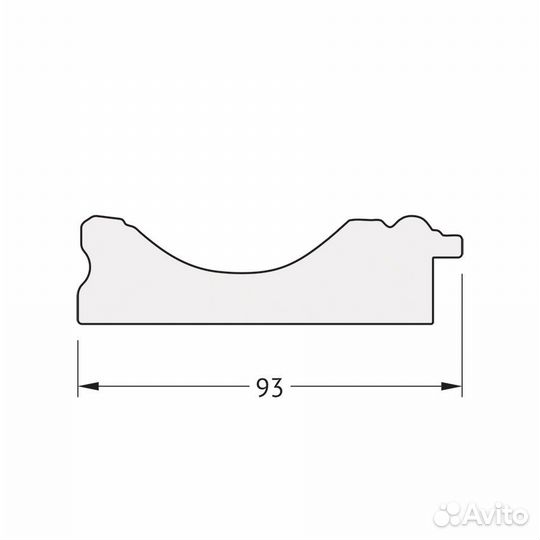 Зеркало настенное Polygon evoform в багетной раме