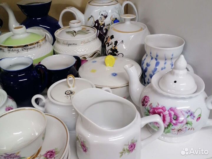 Фарфор СССР чашки, чайники, сахарницы
