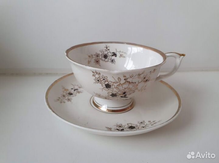 Коллекционный фарфор сервиз Песочное 1960е годы