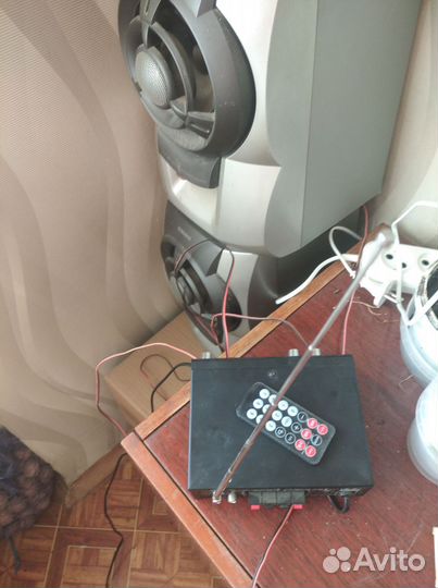 Усилитель звука с bluetooth и колонками