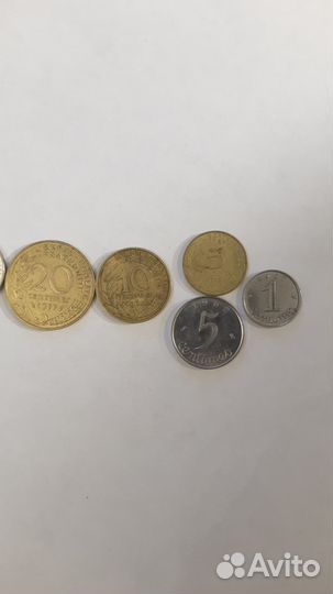 Набор французских монет