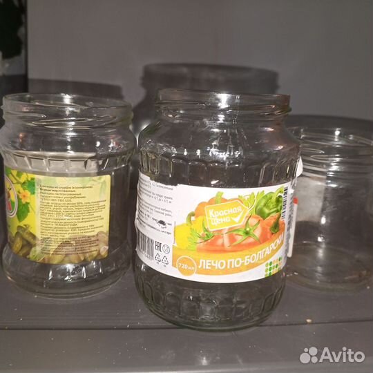 Банка стеклянная разного объема