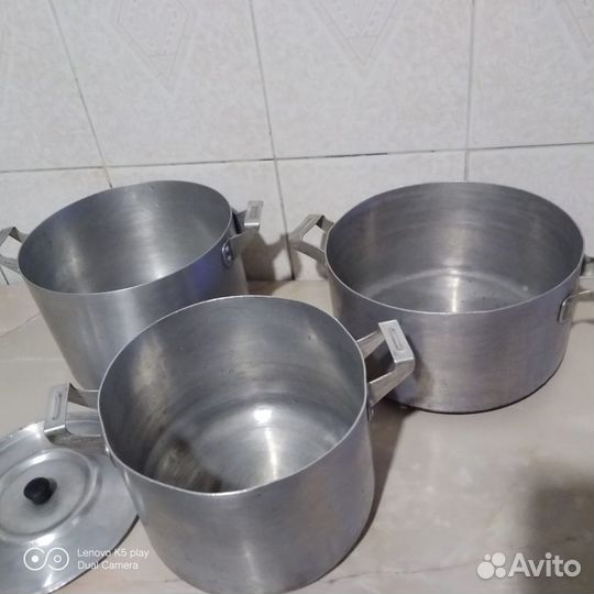 Алюминиевые кастрюли и дуршлаги времён СССР