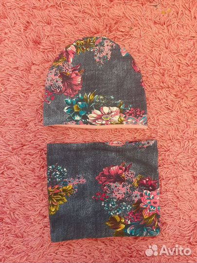 Комплект шапка, шарф