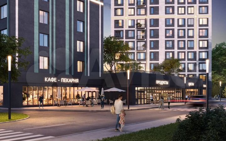 2-к. квартира, 55,4 м², 3/24 эт.