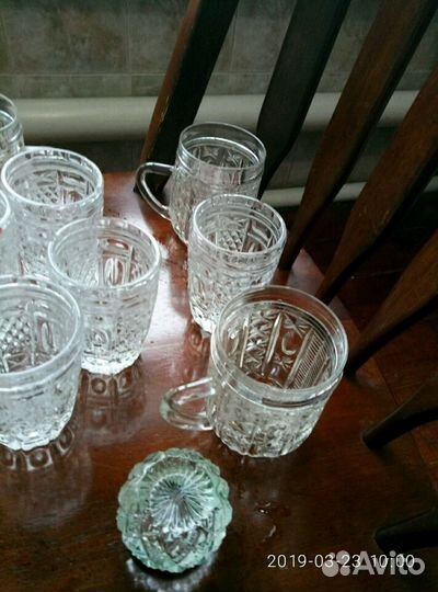 Хрустальные бакалы, рюмки
