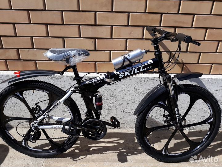 Новый складной велосипед на литых дисках