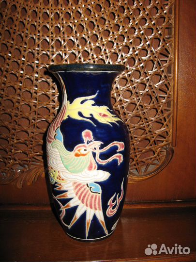 Ваза старинная Дракон антиквариат