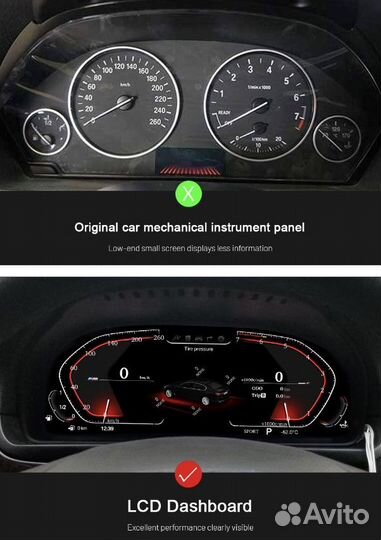 LCD электронная панель приборов для BMW 3 F30