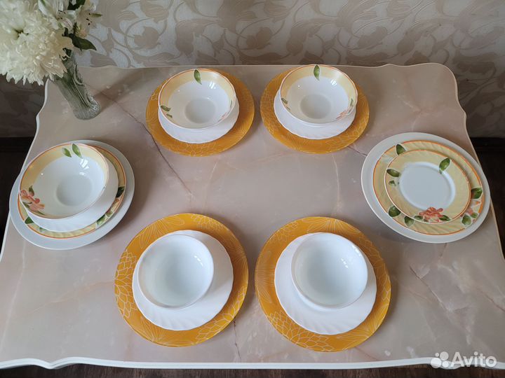 Сервиз столовый набор посуды 20 элементов