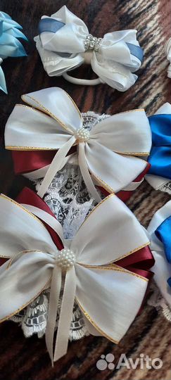 Бантики для волос ручной работы