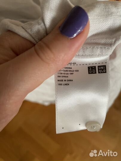 Блузка рубашка uniqlo