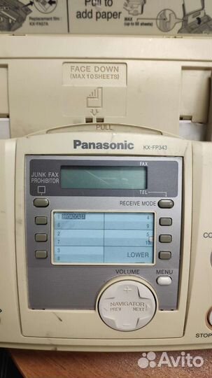 Факс Panasonic KX-fp343ru