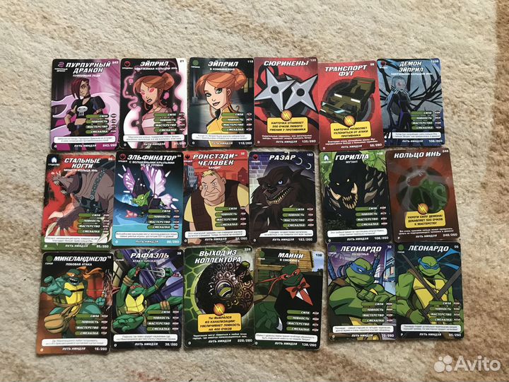 Карточки Черепашки Ниндзя Цену предлагать