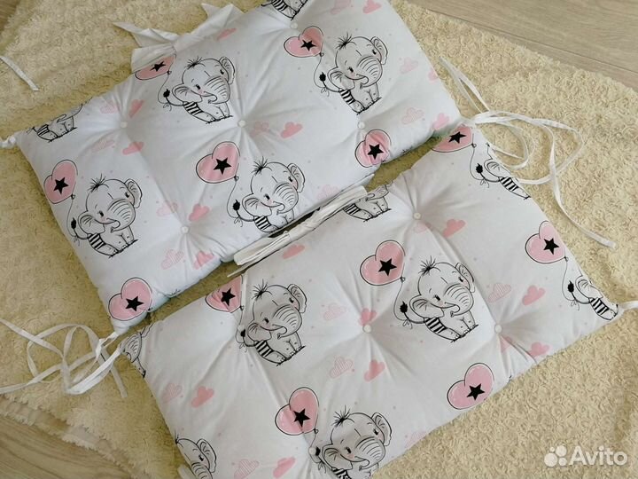 Бортики на детскую кроватку для малышки