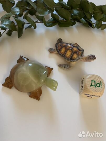 Фигурки животных лягушка и черепаха Мальдивы Бали