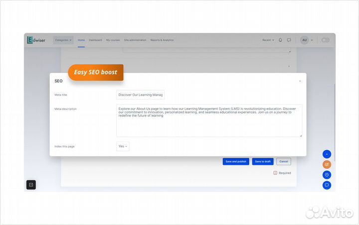 Платформа для онлайн-обучения