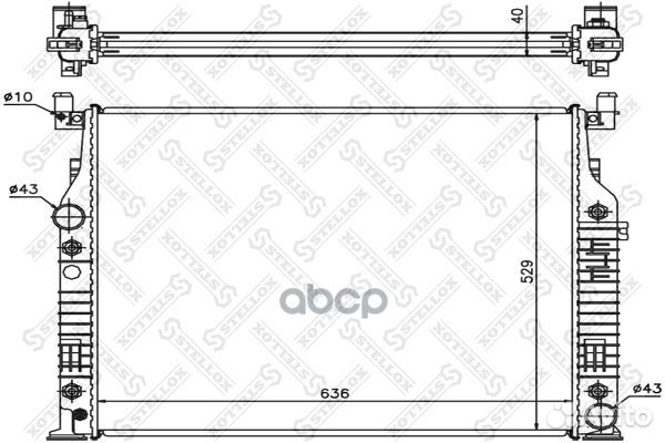 Радиатор системы охлаждения MB W164/W251/X164 3