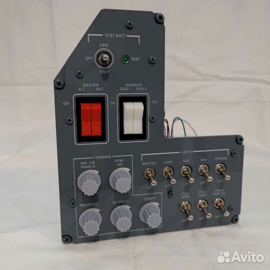 Панель переключателей Цессна 172 для авиасимулятор