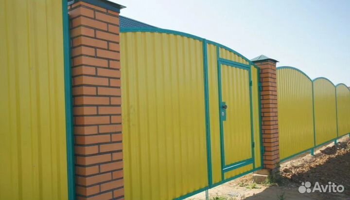 Забор из профнастила цена за метр качественно