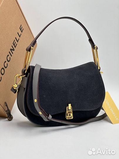 Сумка coccinelle magie замша