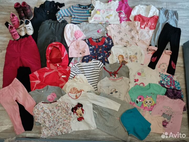 Большой пакет одежды для девочки 92 98 104