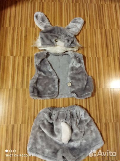 Новогодний костюм для мальчика зайчика