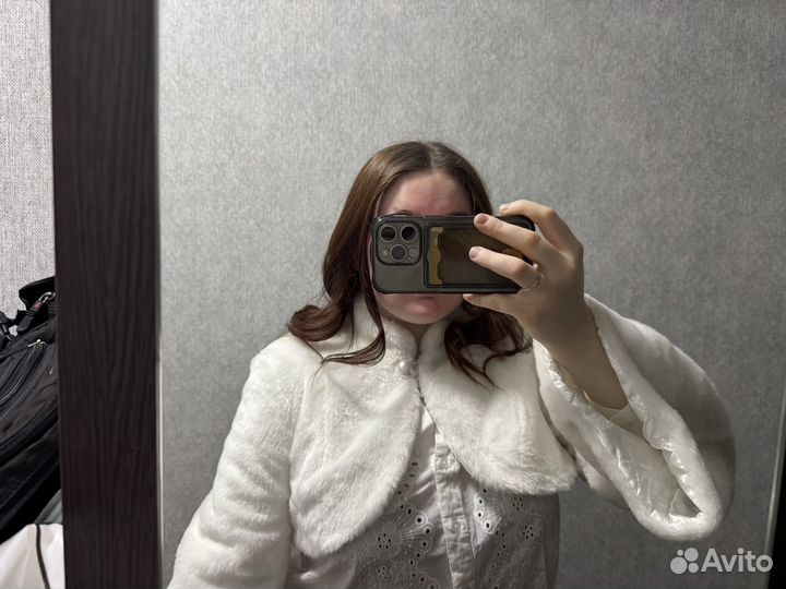 Полушубка белая на свадьбу